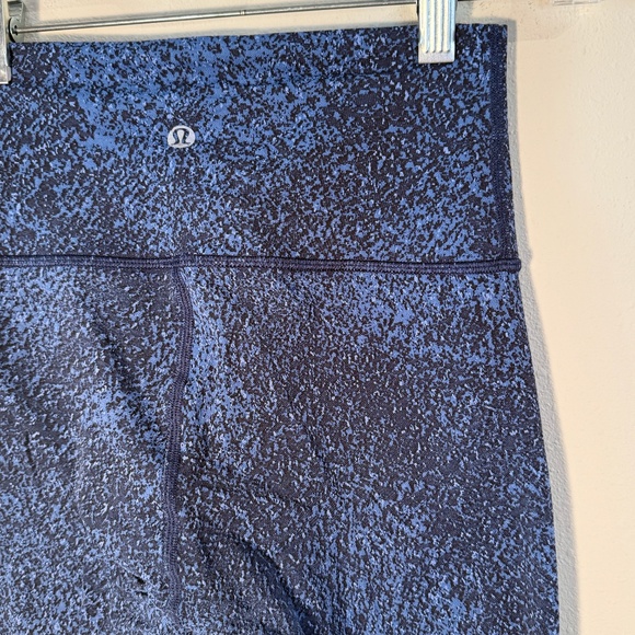 Lululemon Wunder Under Crop High-Rise Tight Size 4,Blue Mineral Deposit Luxtreme - Picture 9 of 16